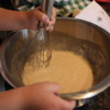 Wacky Cake 4: Mix the wet ingredients