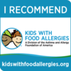 I Recommend Kids With Food Allergies Badge