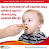 new guidelines on when to introduce peanuts to infants