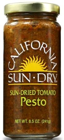 Product front image, California Sun Dry Sun Dried Tomato Pesto, NET WT 8.5 OZ