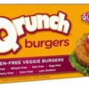 Qrunch Quinoa Veggie Burgers: Free of top 8 allergies, gluten-free, corn-free, vegan.