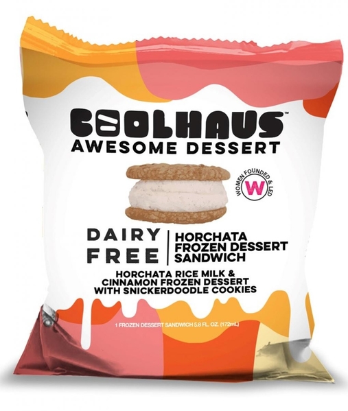 CoolHaus Dairy Free Horchata Frozen Dessert Sandwich, Pacakge Photo