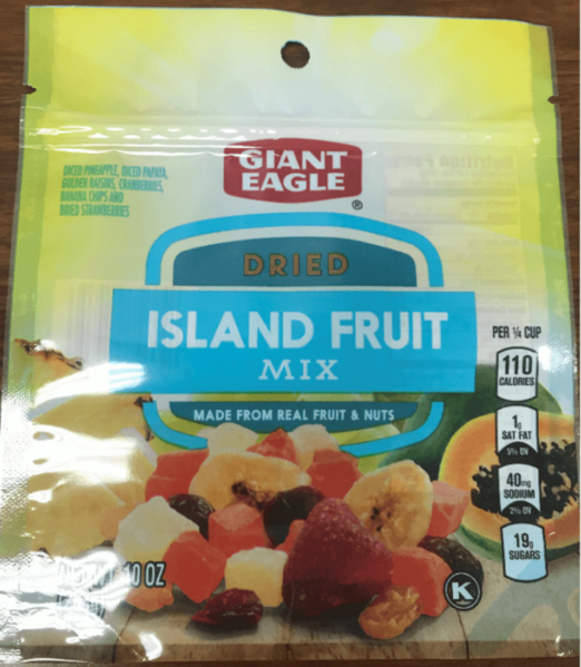 Giant Eagle Dried Island Fruit Mix, 10 oz