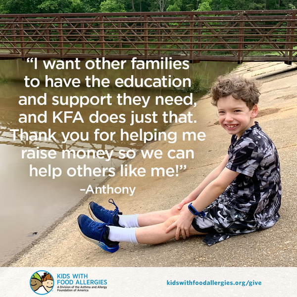 I want other families to have the education and support they need, and KFA does just that. Thank you for helping me raise money so we can help others like me!