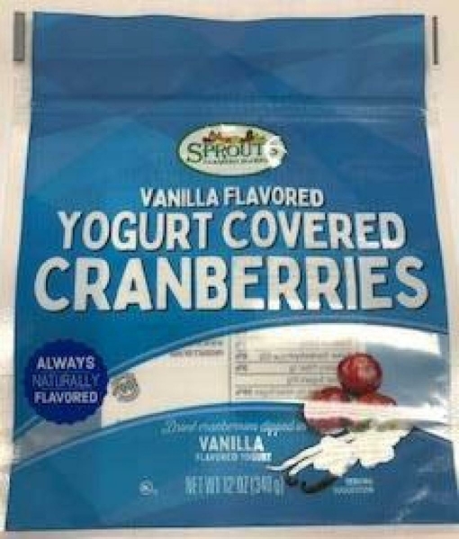 Sprouts Vanilla Flavored Yogurt Covered Cranberries
