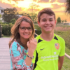 Claudia Martins and her son, Louis: Claudia Martins and her son, Louis