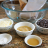 A picture of allergy-friendly cake mix cookies ingredients – cake mix, margarine, applesauce, baking powder, flavoring, and mix-ins: A picture of allergy-friendly cake mix cookies ingredients – cake mix, margarine, applesauce, baking powder, flavoring, and mix-ins
