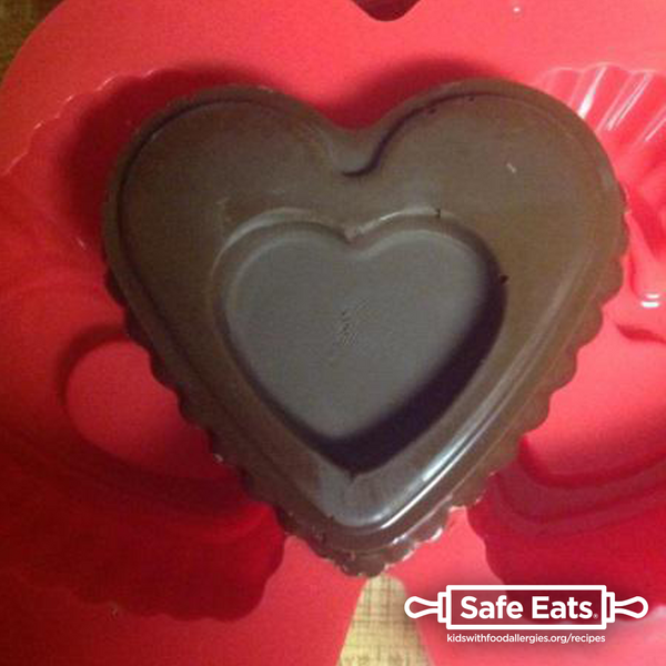Chocolate candy heart - allergy-friendly