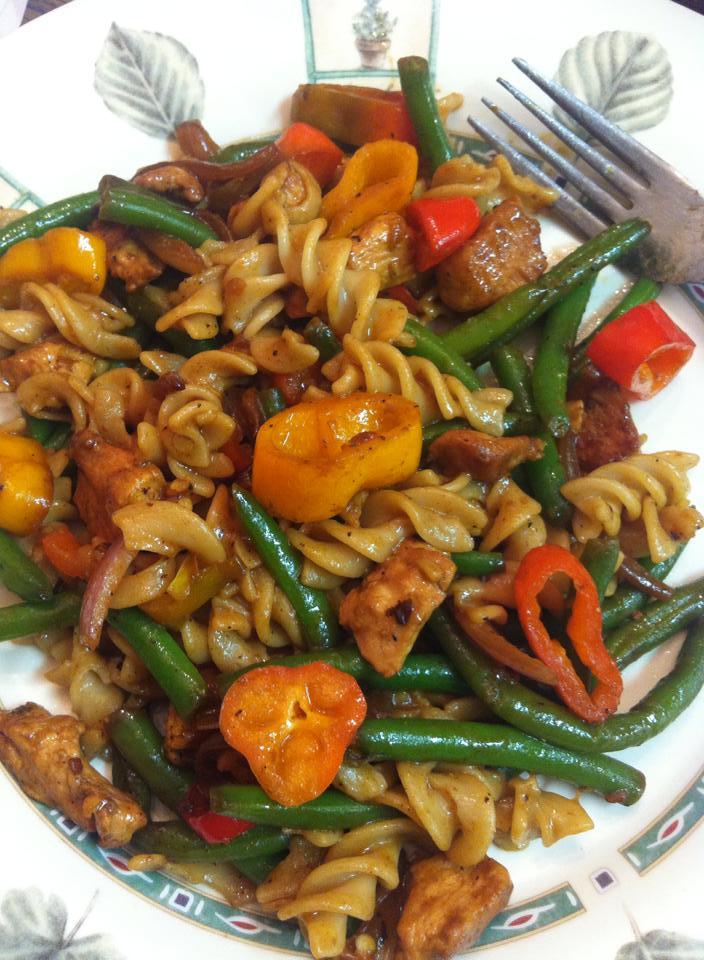 Pasta with Chicken and Veggies