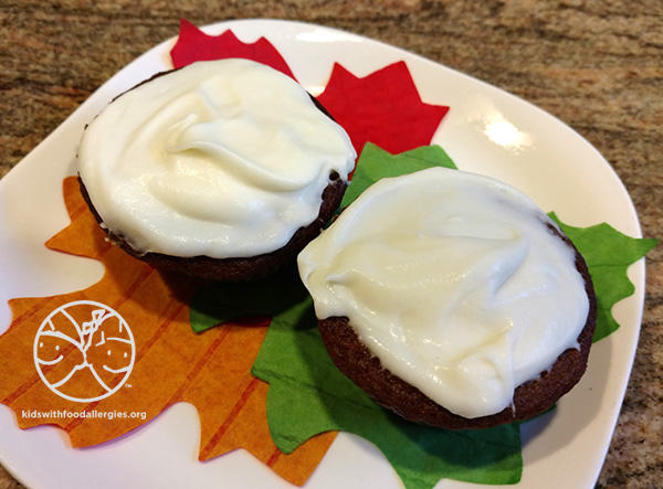 Cheryl's Pumpkin Muffins with Dairy-Free Cream Cheese Frosting